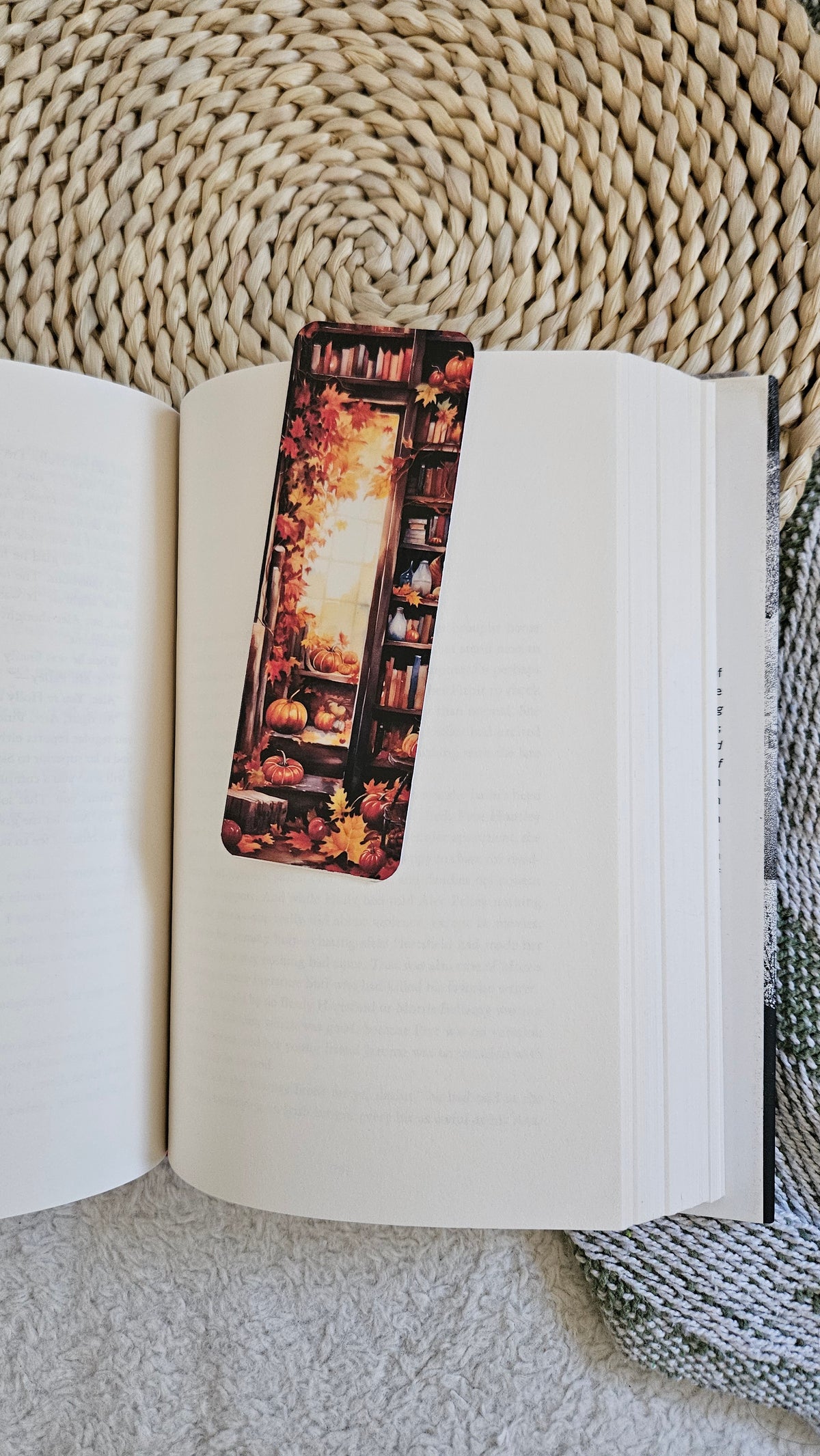 Words of Fall Bundle,books sleeve, wine glass coaster, and bookmark