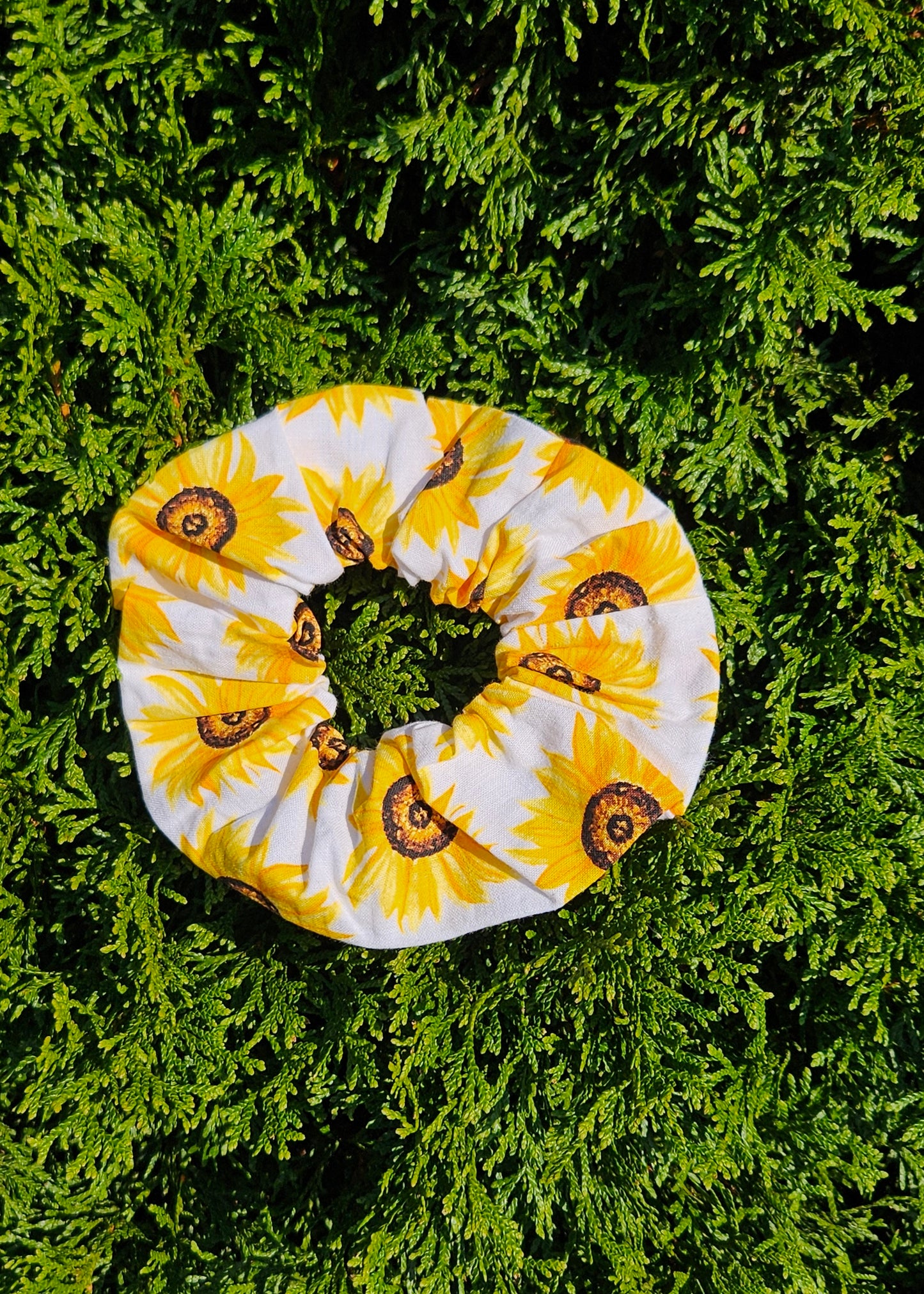 Sunflower, Hair Scrunchies, Hair Accessories, Hair ties, Hair Elastic, Pony Tail Holder