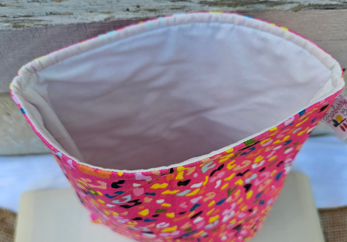 Pink Cheetah Print Book Sleeve