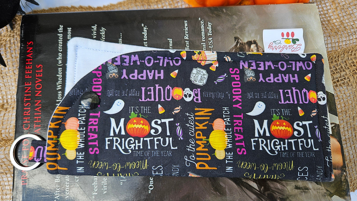 Spooky Halloween Words Collage Reading Glasses Case