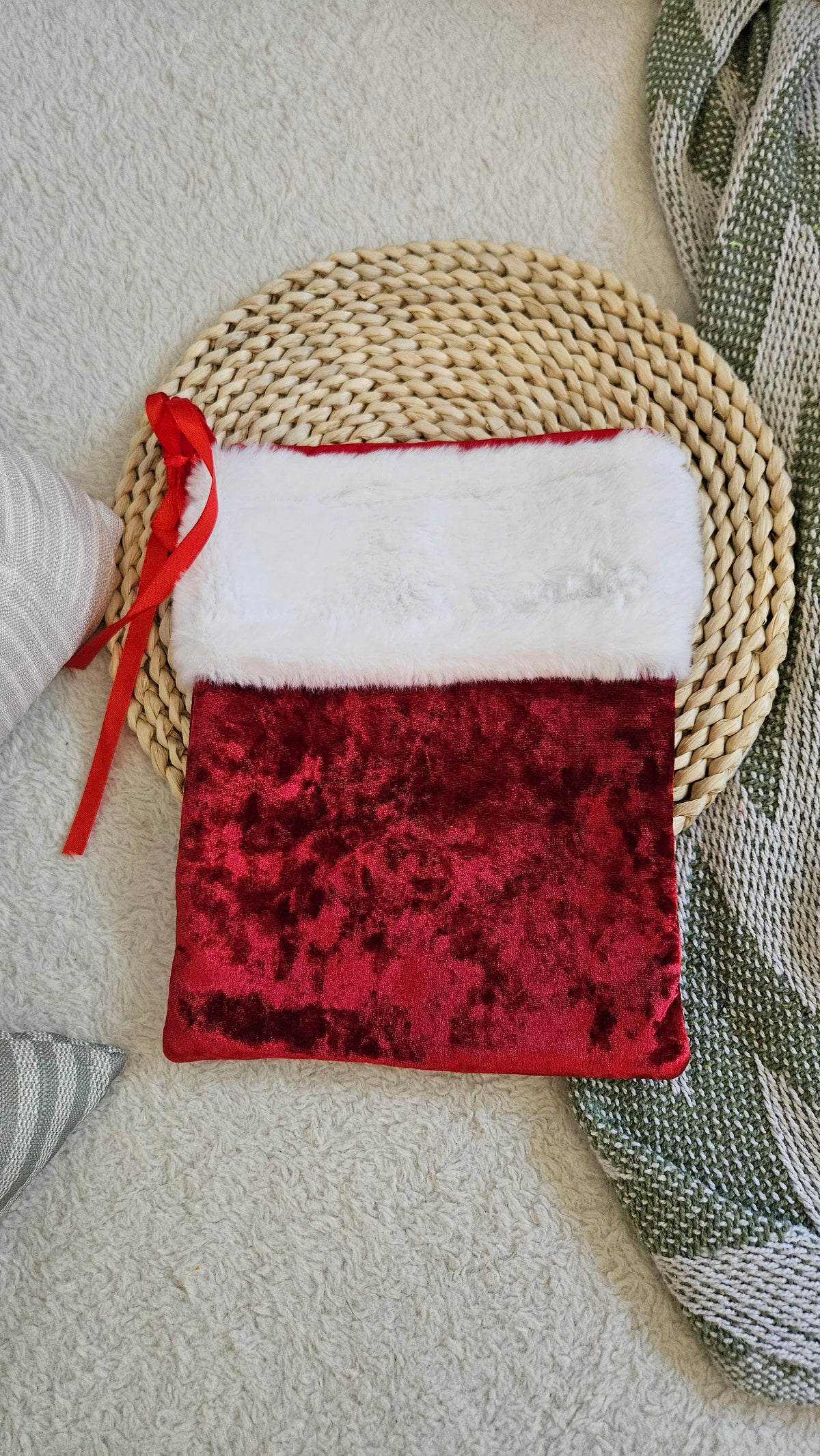 Red Christmas Stocking BookSleeve
