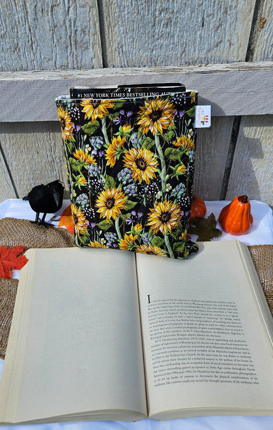 Quilted Sunflowers Book Sleeve
