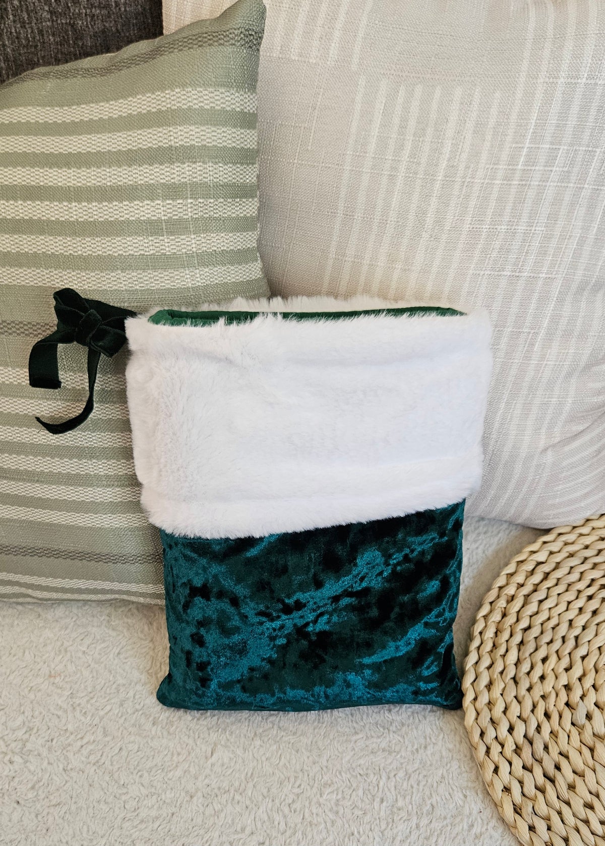 Green Christmas Stocking BookSleeve
