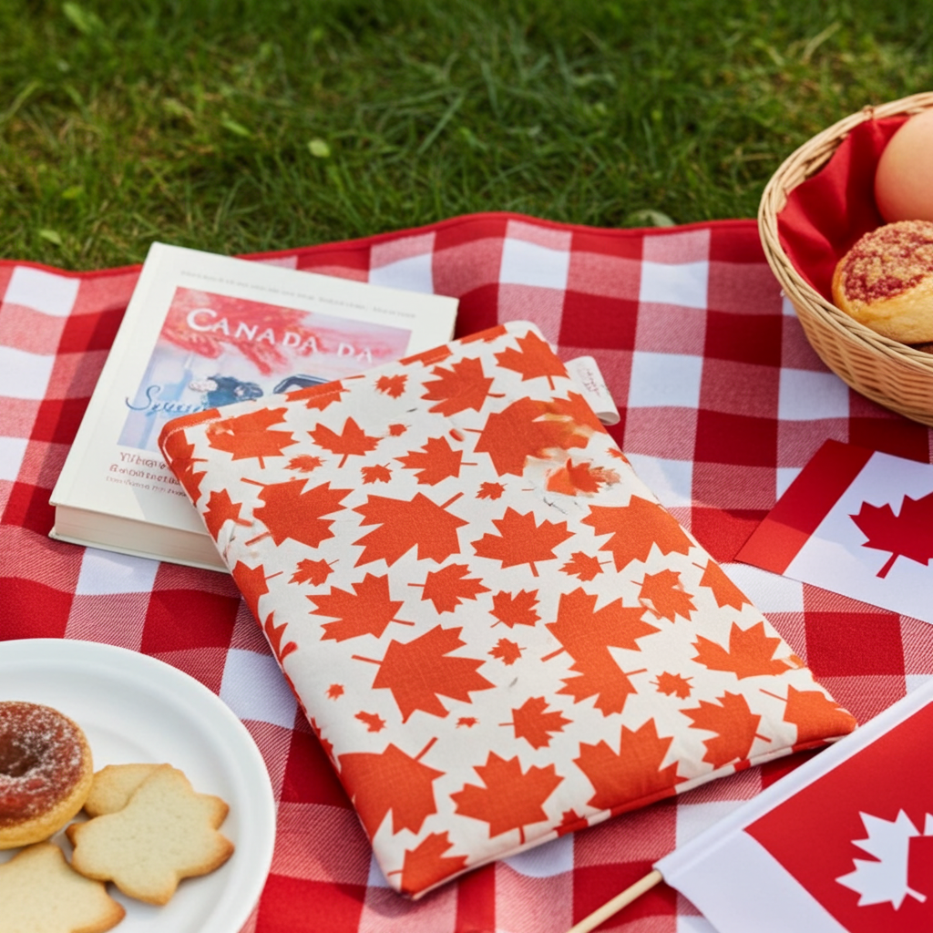 Canadian Maple Leaf Book sleeve for book lovers